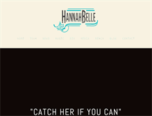 Tablet Screenshot of hannah-belle.com